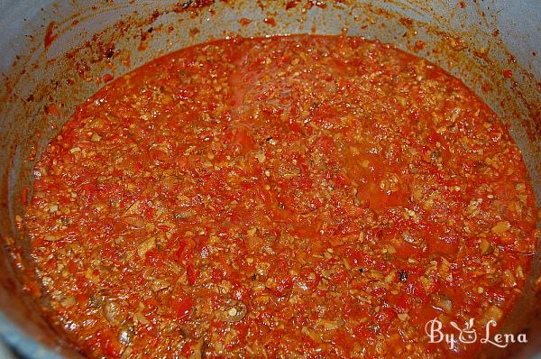 Red Peppers and Mushrooms Spread - Step 12