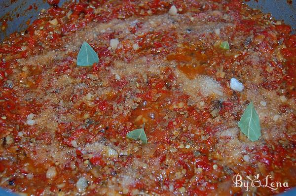 Red Peppers and Mushrooms Spread - Step 13