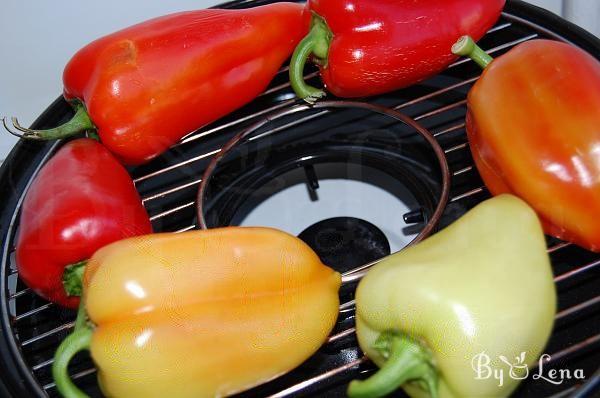 Roasted Peppers with Sour Cream - Step 1