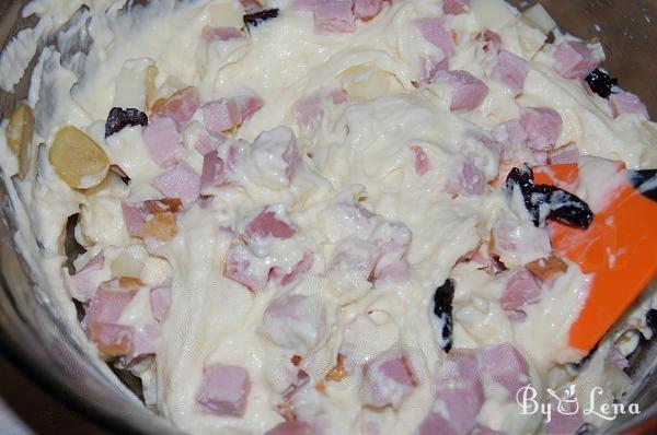 Savory Cheese and Ham Bread - Step 5