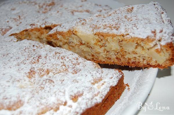 Apple Walnut Cake with Honey