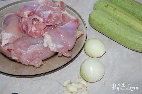 Oven-Roasted Chicken Meatballs with Zucchini - Step 1