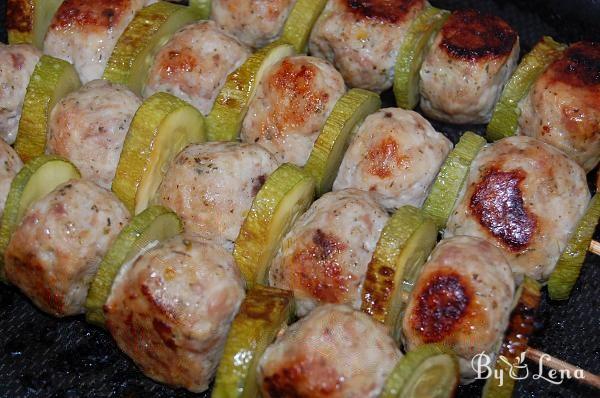 Oven-Roasted Chicken Meatballs with Zucchini