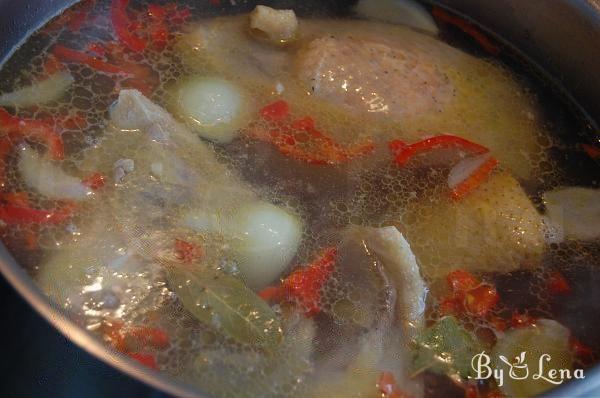 Chicken Noodles Soup with Beans - Step 1