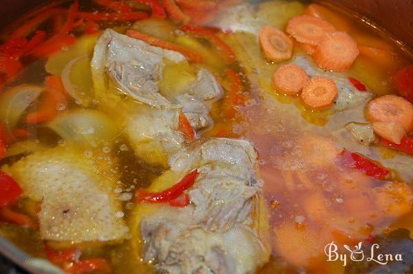 Chicken Noodles Soup with Beans - Step 4