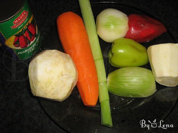 Romanian Meatball Soup - Step 1