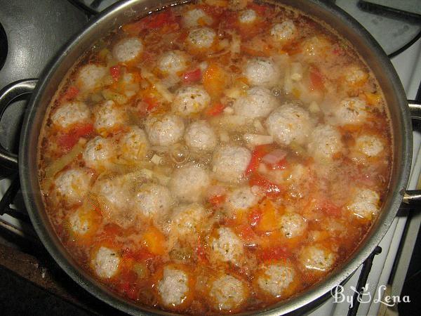 Romanian Meatball Soup - Step 9