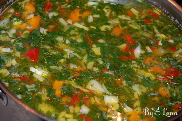 Chicken Soup with Rice and Vegetables - Step 9