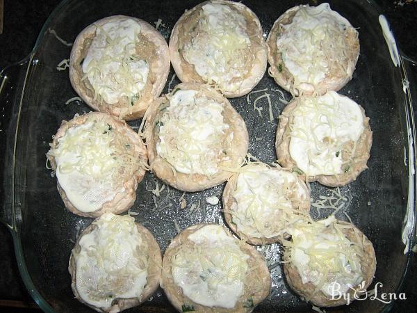 Easy Chicken Stuffed Mushrooms - Step 5