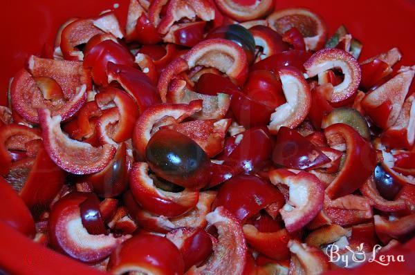 Marinated Round Peppers - Step 1