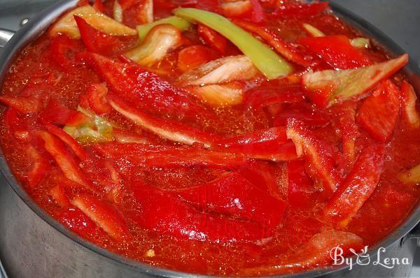 Lecho Canned Red Peppers - Step 4