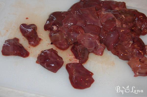 Braised Chicken Liver with Bacon - Step 1