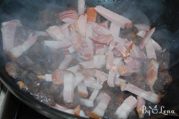 Braised Chicken Liver with Bacon - Step 4