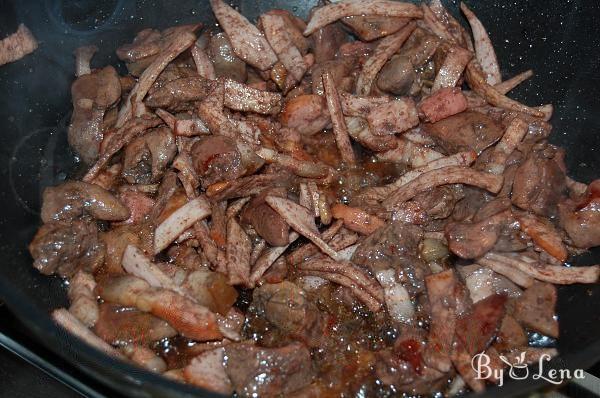 Braised Chicken Liver with Bacon - Step 5