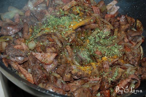 Braised Chicken Liver with Bacon - Step 7