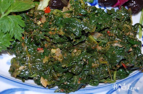 Sauteed Garlic Spinach - Step 13