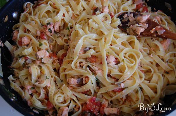 Salmon Tomato Pasta - Step 7