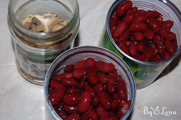 Red Bean Mushroom Pate - Step 1