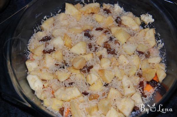 Baked Sweet Rice with Apples and Pumpkin - Step 5