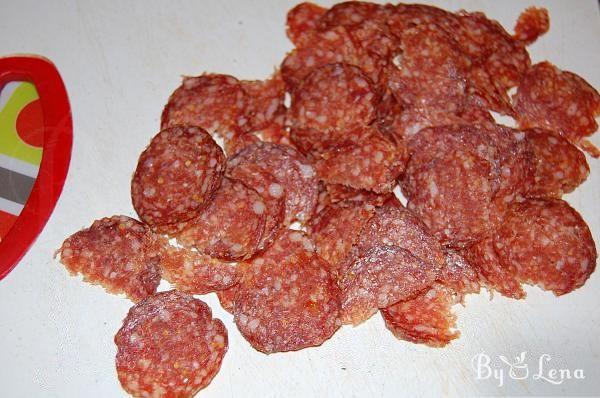 Salami and Onion Pizza - Step 2