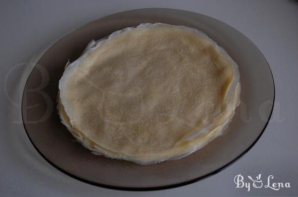 Pancake Bags Stuffed with Mushrooms and Corn - Step 1