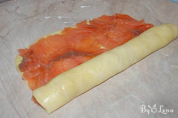 Smoked Salmon Yellow Cheese Rolls - Step 5