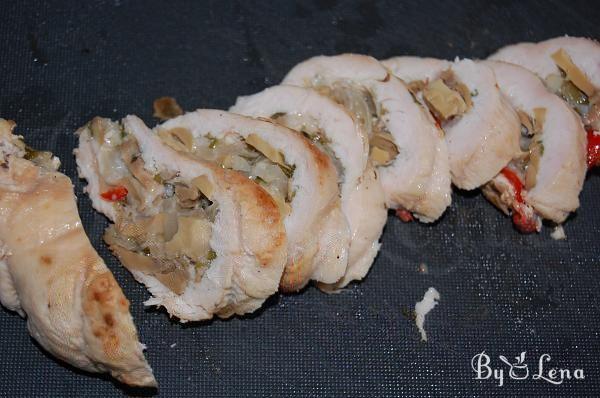 Stuffed Chicken Breast with Mushrooms - Step 11
