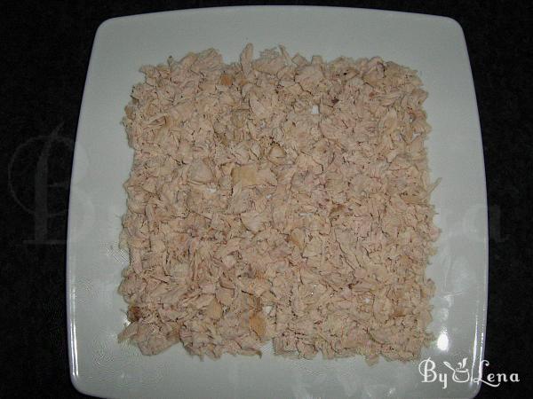White Salad with Cheese and Chicken - Step 3
