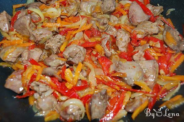 Warm Chicken Liver Salad with Roasted Vegetables - Step 7