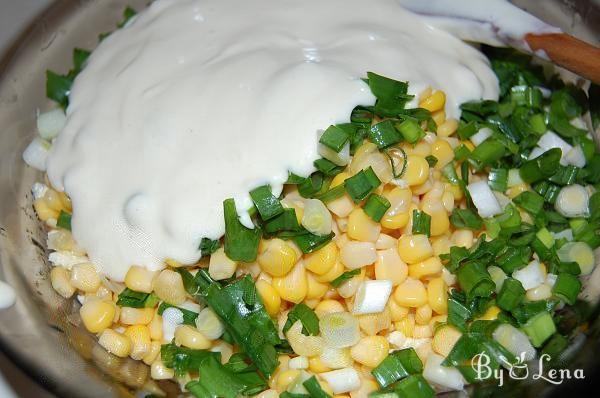 Chicken and Corn Salad with Egg Pancakes - Step 10