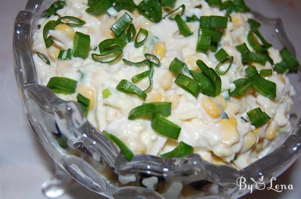 Chicken and Corn Salad with Egg Pancakes - Step 12