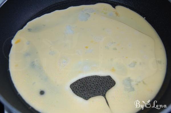 Chicken and Corn Salad with Egg Pancakes - Step 3