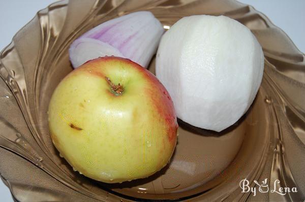 Black Radish and Apples Salad - Step 1