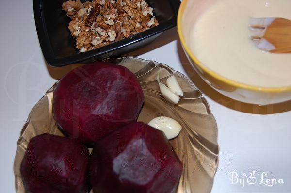 Russian Creamy Beet Salad with Walnuts and Garlic - Step 2