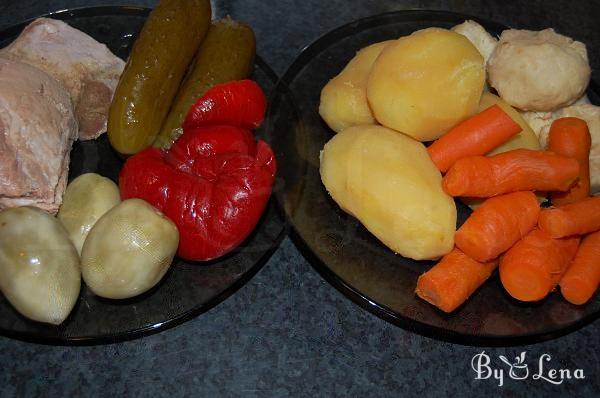 Romanian Beef Salad - Step 1