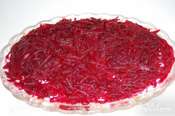 Shuba - Layered Russian Beet Salad with Herring - Step 11