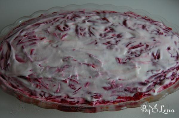 Shuba - Layered Russian Beet Salad with Herring - Step 12