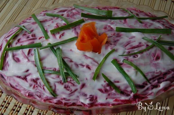 Shuba - Layered Russian Beet Salad with Herring - Step 13