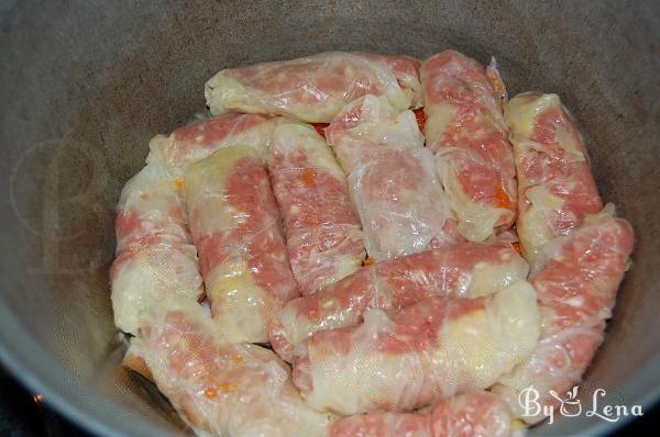 Traditional Romanian Stuffed Cabbage Rolls (Sarmale) - Step 9