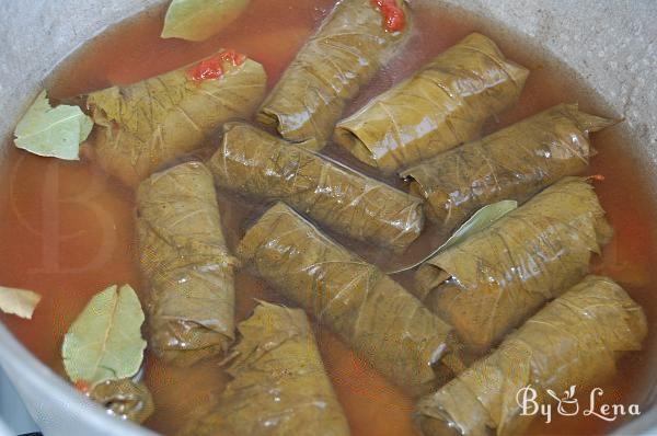 Vegetarian Stuffed Grape Leaves - Step 11