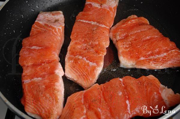 Pan-fried Salmon with Celery Sauce - Step 8