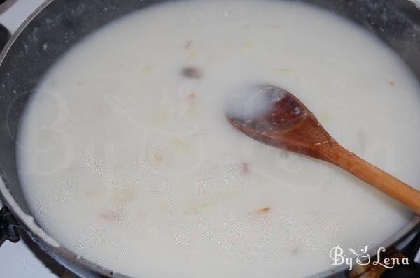 Creamy Mushrooms and Chicken Soup - Step 10