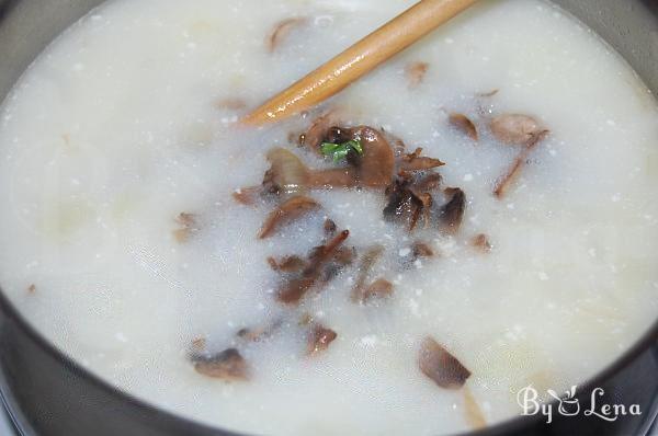 Creamy Mushrooms and Chicken Soup - Step 14