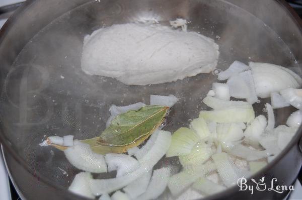 Creamy Mushrooms and Chicken Soup - Step 2