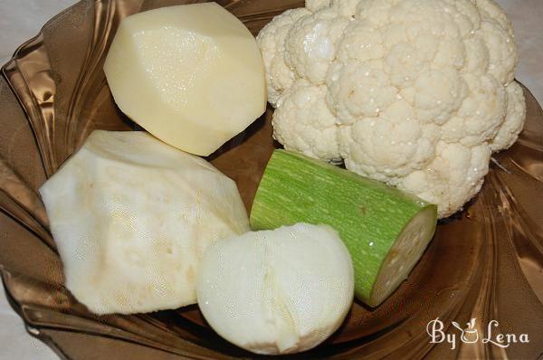 Cauliflower Celery Root Soup - Step 1