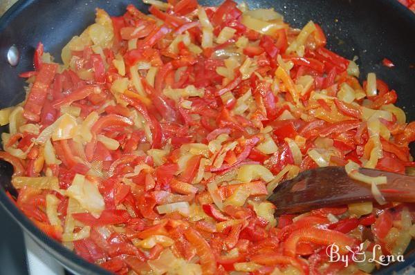 Eggplant, Red Pepper And Tomato Stew - Step 3