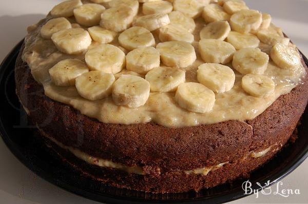 Vegan Chocolate Cake with Bananas - Step 13