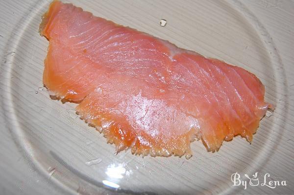 Smoked Salmon Rose Appetizers - Step 2