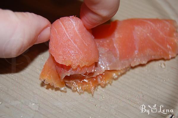 Smoked Salmon Rose Appetizers - Step 4