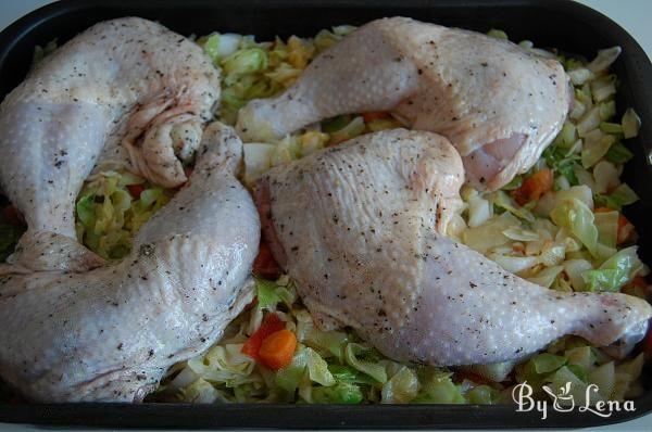 Sheet Pan Roast Chicken with Cabbage - Step 8